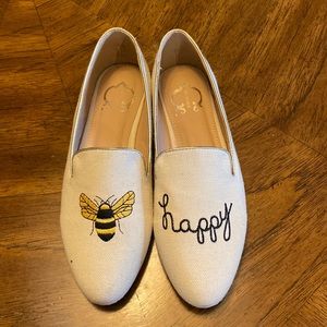 Bee Happy Canvas Shoe